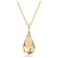 Energic pendant, Brown, 18K gold finish