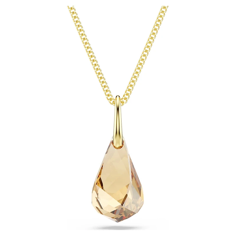 Energic pendant, Brown, Gold-tone plated by SWAROVSKI