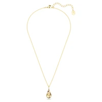 Energic pendant, Brown, 18K gold finish