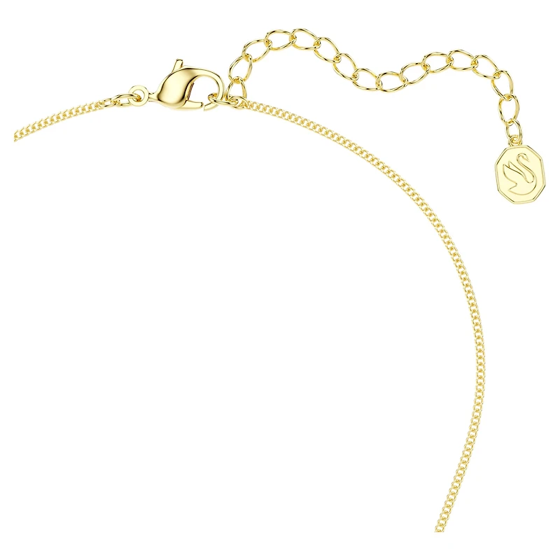 Energic pendant, Brown, 18K gold finish