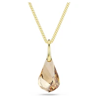 Energic pendant, Brown, 18K gold finish