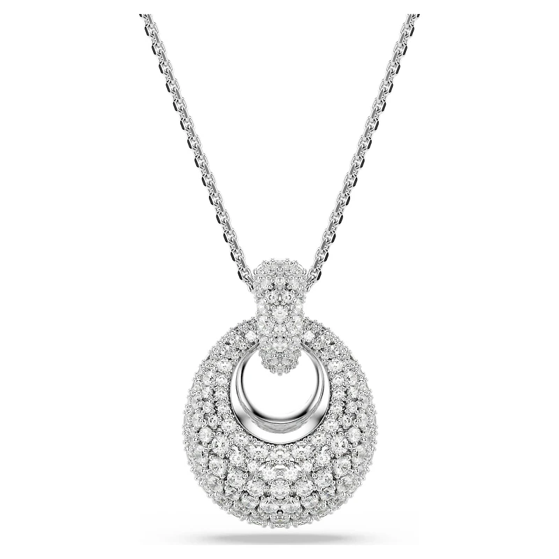 Sublima pendant, White, Rhodium plated by SWAROVSKI