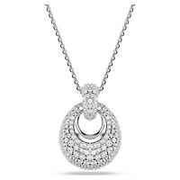 Sublima pendant, White, Rhodium plated by SWAROVSKI