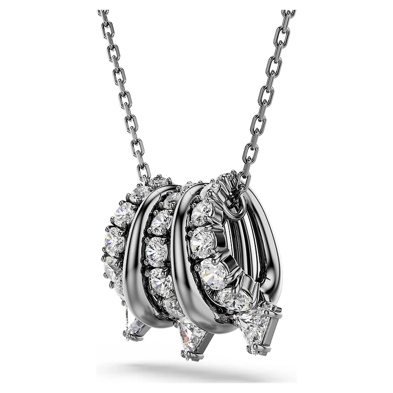 Sublima pendant, White, Ruthenium plated by SWAROVSKI