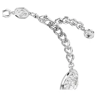 Una Angelic bracelet, White, Rhodium plated by SWAROVSKI