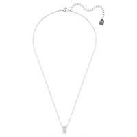 Dextera pendant, White, Rhodium plated by SWAROVSKI