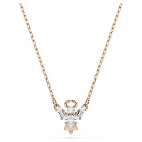 Magic necklace, Angel, White, Rose gold-tone plated by SWAROVSKI