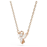 Magic necklace, Angel, White, 18K rose gold finish