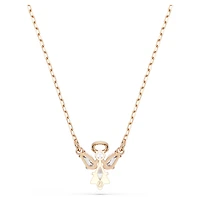 Magic necklace, Angel, White, Rose gold-tone plated by SWAROVSKI