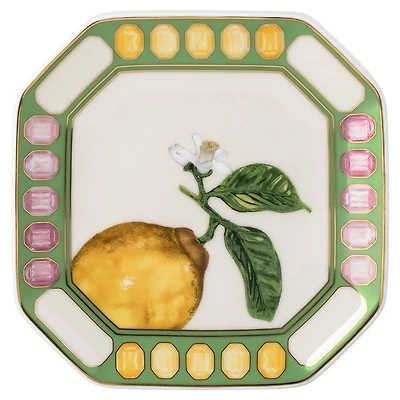 Idyllia vide poche, Porcelain, Crystal print motif, citron, Multicoloured