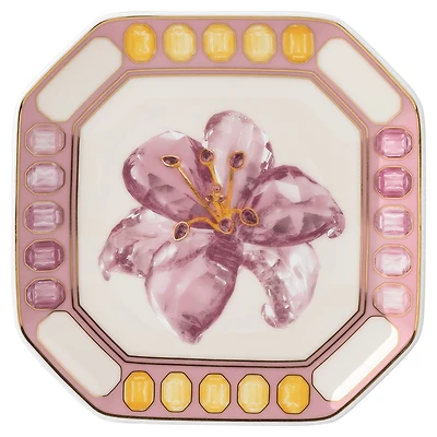 Idyllia vide poche, Porcelain, Crystal print motif, lily, Multicoloured