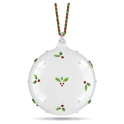 Holiday Cheers Mistletoe Ball Ornament, Multicolored