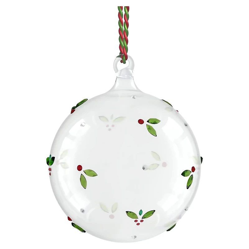 Holiday Cheers Mistletoe Ball Ornament