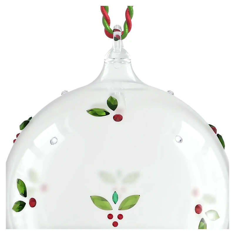 Holiday Cheers Mistletoe Ball Ornament