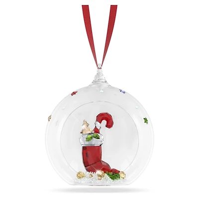 Holiday Cheers Stocking and Candy Ball Ornament, Multicolored