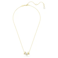 Idyllia Lilia necklace, Butterfly, White