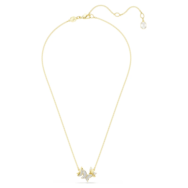 Idyllia Lilia necklace, Butterfly, White