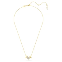 Idyllia Lilia necklace, Butterfly, White