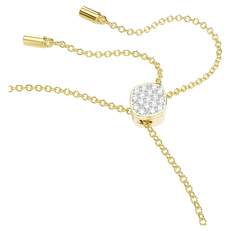 Idyllia Lilia bracelet, Butterfly, White, 18K gold finish