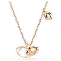 Symbolica pendant, Eye, Multicoloured, Rose gold-tone plated by SWAROVSKI