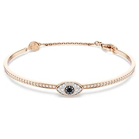 Symbolica bangle, Eye, Multicoloured, 18K rose gold finish