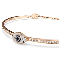 Symbolica bangle, Eye, Multicoloured, 18K rose gold finish