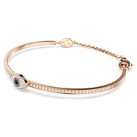 Symbolica bangle, Eye, Multicoloured, Rose gold-tone plated by SWAROVSKI