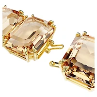 Millenia extender, Octagon cut, Caramel, Gold-tone plated by SWAROVSKI