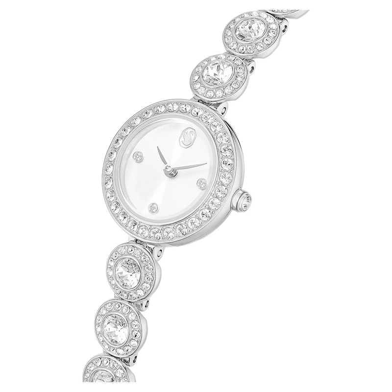 Una Angelic watch, Crystal bracelet, Silver tone, Stainless steel