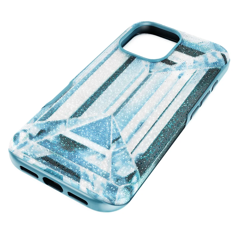 High smartphone case, Crystal effect, iPhone® 17, Blue by SWAROVSKI