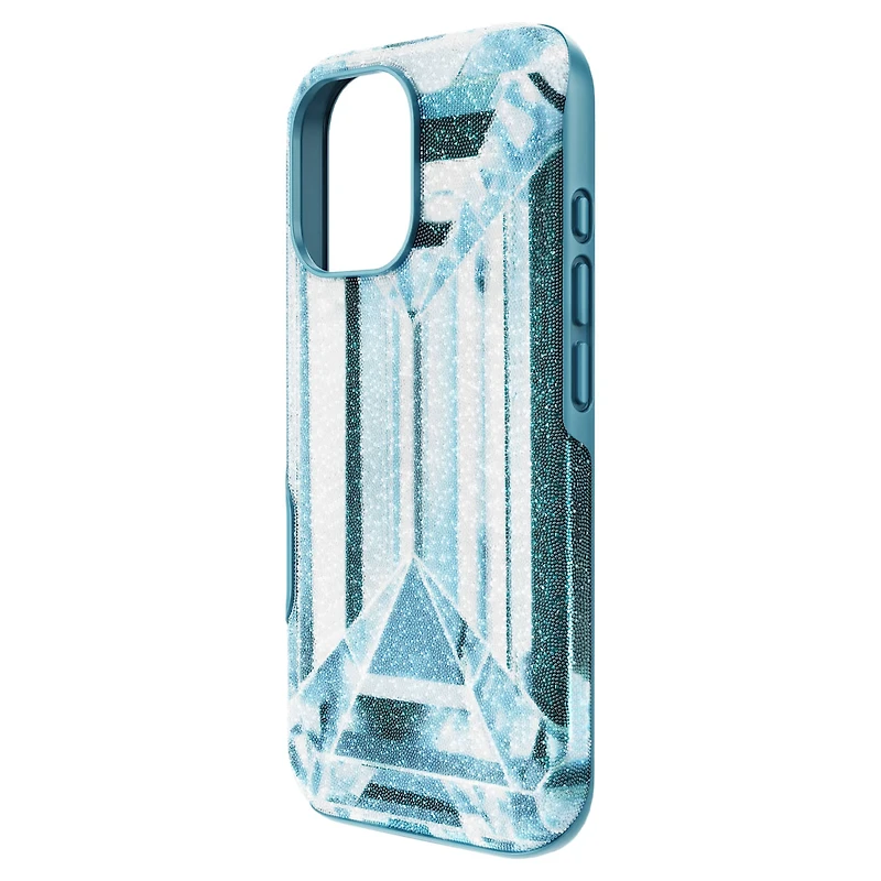 High smartphone case, Crystal effect, iPhone® 17, Blue by SWAROVSKI