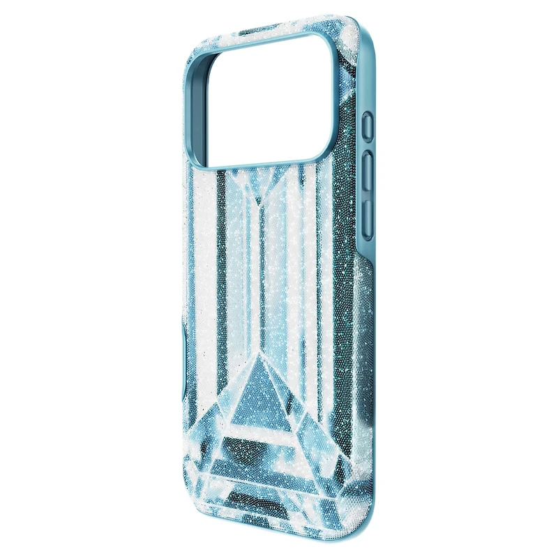 High smartphone case, Crystal effect, iPhone® 17 Pro Max, Blue by SWAROVSKI