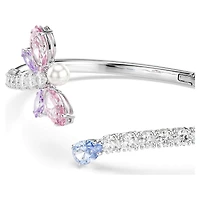 Ariana Grande x Swarovski bangle, Mixed cuts, Dragonfly, Multicoloured, Rhodium plated by SWAROVSKI