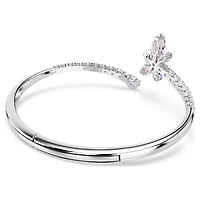 Ariana Grande x Swarovski bangle, Mixed cuts, Dragonfly, Multicoloured, Rhodium plated by SWAROVSKI