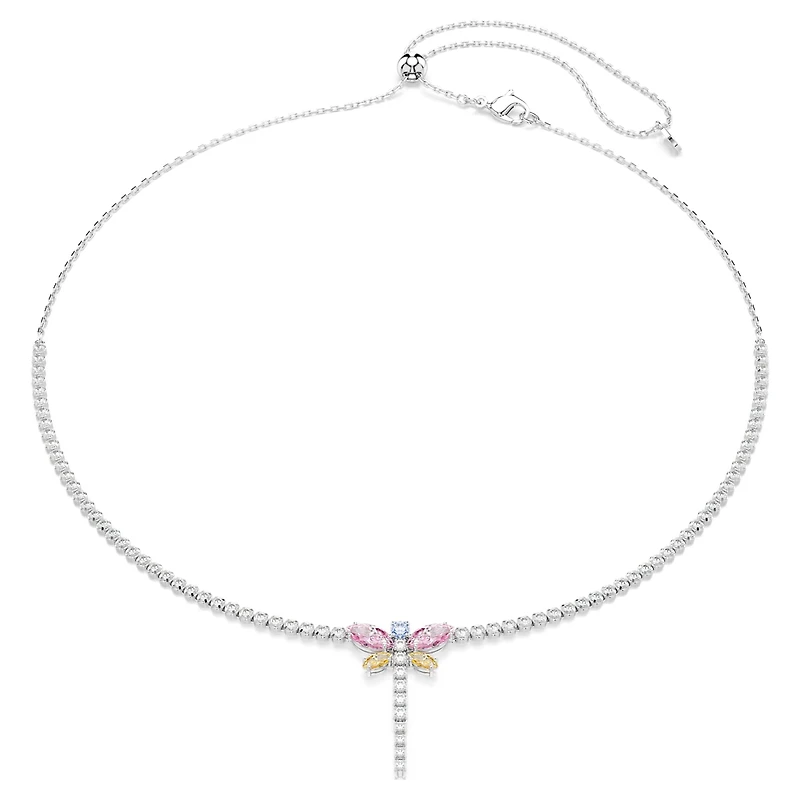 Ariana Grande x Swarovski Y necklace, Mixed cuts, Dragonfly, Multicoloured