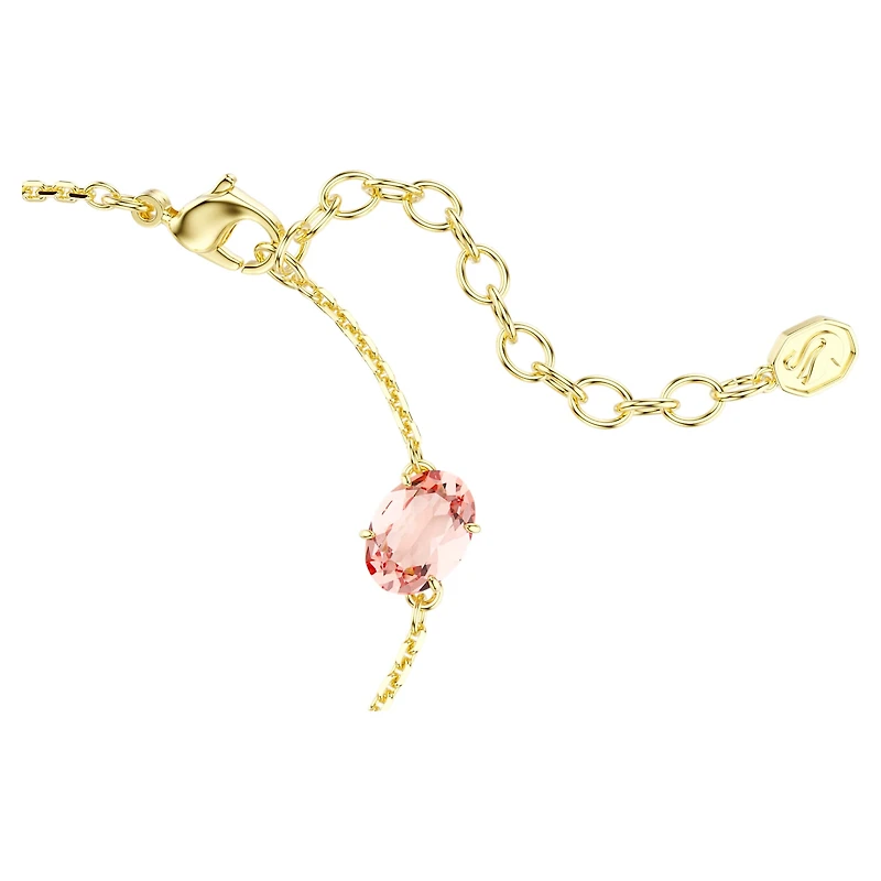 Gema bracelet, Mixed cuts, Dangling crystals, Multicoloured, Gold-tone plated by SWAROVSKI