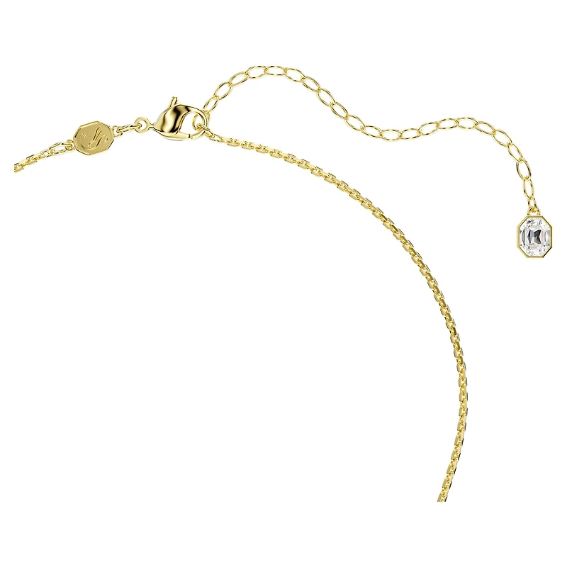 Gema Y necklace, Mixed cuts, Multicoloured, 18K gold finish