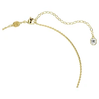 Gema Y necklace, Mixed cuts, Multicoloured, 18K gold finish