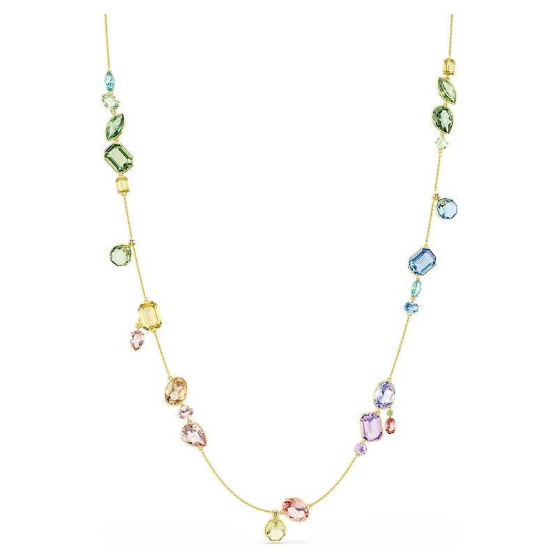 Gema strandage, Mixed cuts, Multicoloured, Gold-tone plated by SWAROVSKI