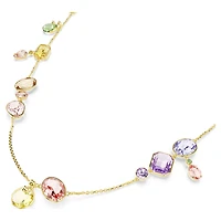 Gema strandage, Mixed cuts, Multicoloured, 18K gold finish