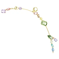 Gema strandage, Mixed cuts, Multicoloured, 18K gold finish