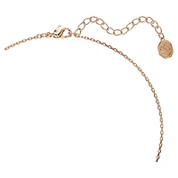 Mickey & Minnie pendant, Multicoloured, Rose gold-tone plated by SWAROVSKI