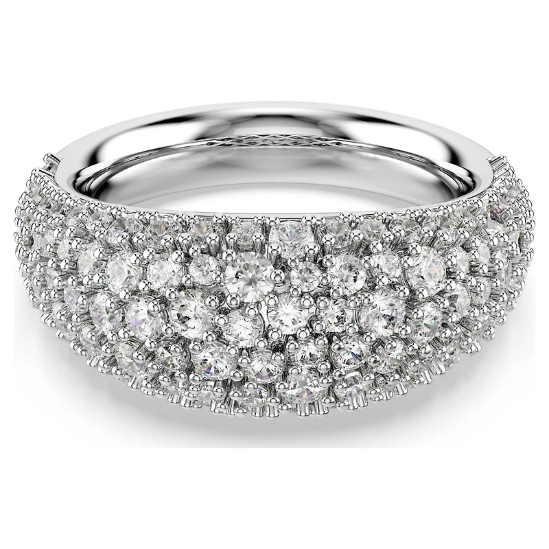 Sublima ring, White, Rhodium plated by SWAROVSKI