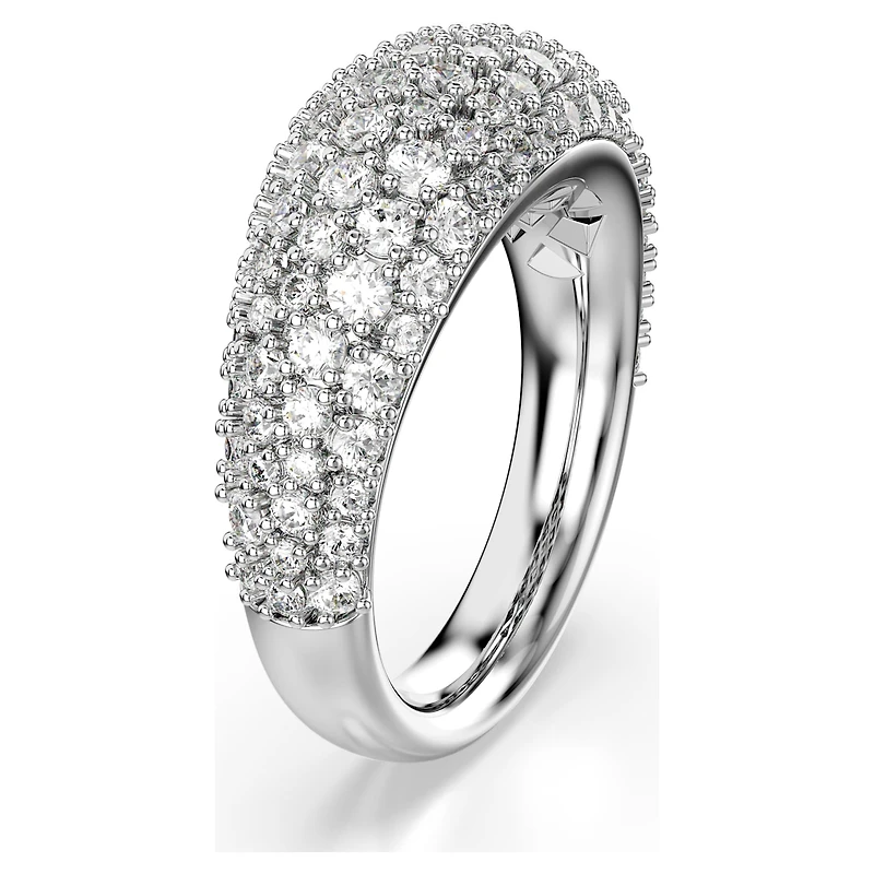 Sublima ring, White, Rhodium plated by SWAROVSKI