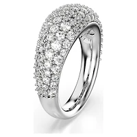 Sublima ring, White, Rhodium plated by SWAROVSKI