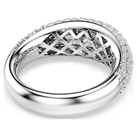 Sublima ring, White, Rhodium plated by SWAROVSKI