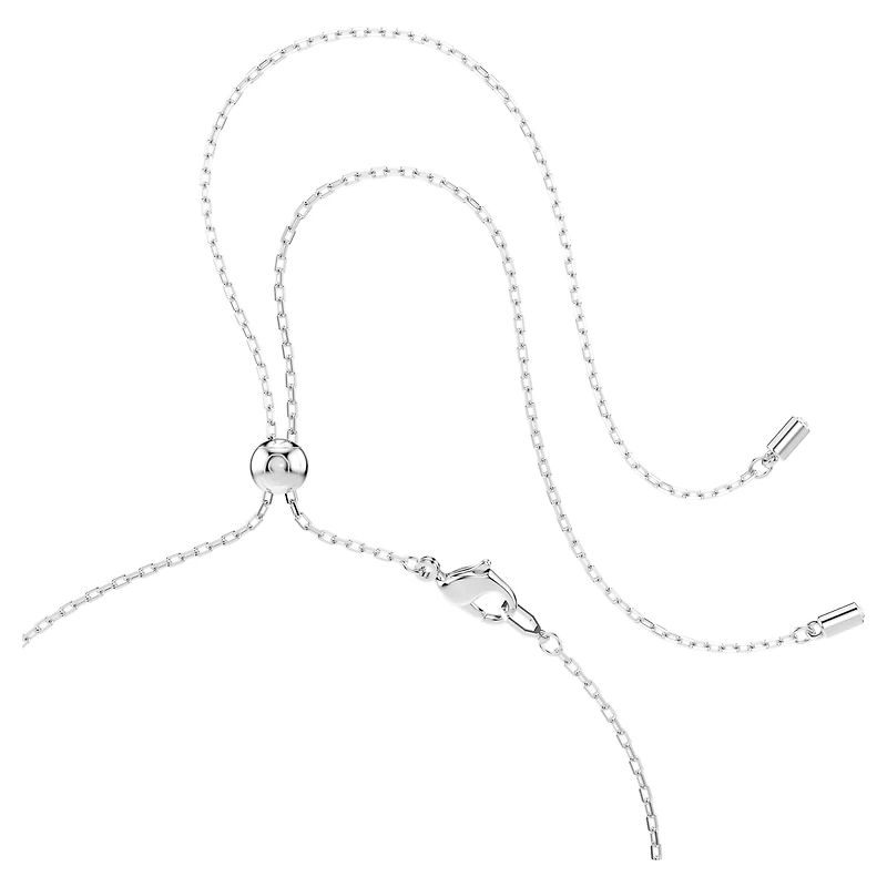 Magic pendant and brooch, Snowflake, Blue, Rhodium plated by SWAROVSKI