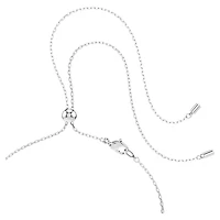 Magic pendant and brooch, Snowflake, Blue, Rhodium plated by SWAROVSKI