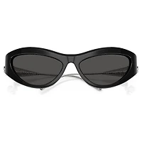 Sunglasses, Cat-eye shape, SK6046, Black by SWAROVSKI
