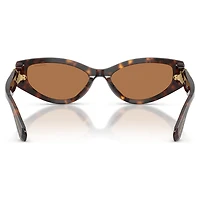 Sunglasses, Cat-Eye shape, SK6045, Brown by SWAROVSKI